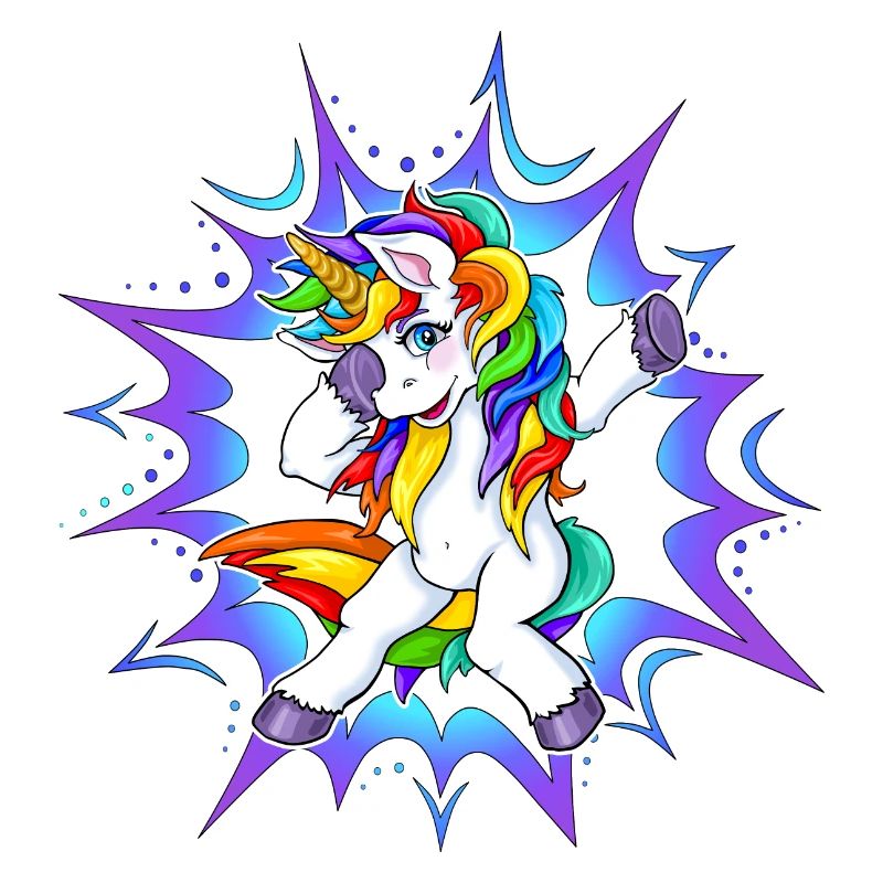 Dab Dubbing Einhorn Unicorn Regenbogen