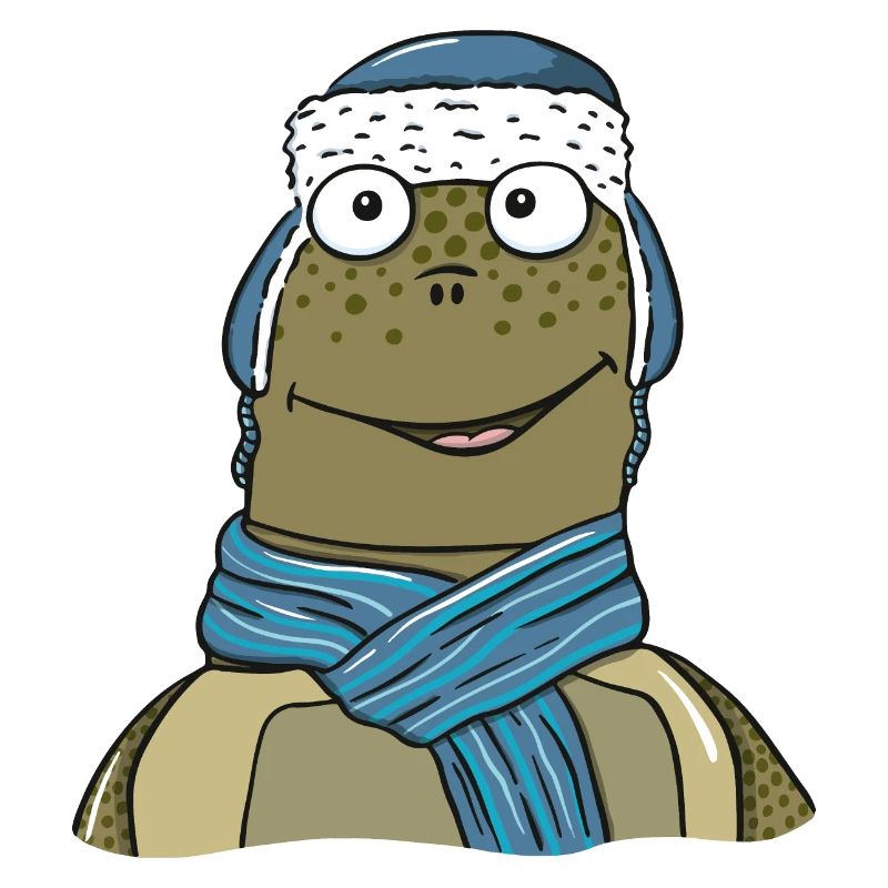 Schildkröte im Winter
