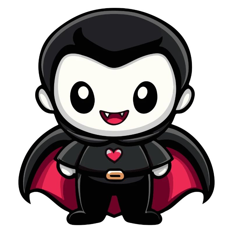Vampir Halloween Niedlich Comic