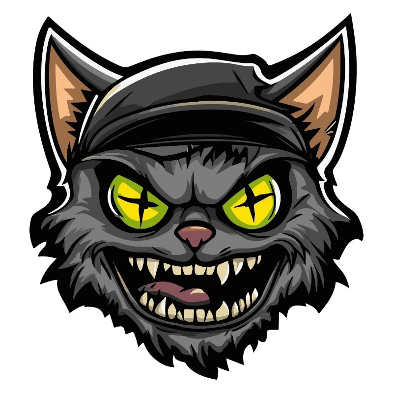 Bande dessinée d’Halloween Chat Chat