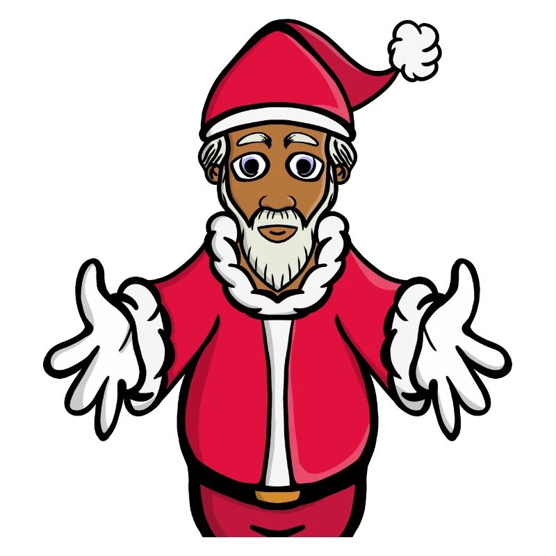 Eine Umarmung vom Weihnachtsmann