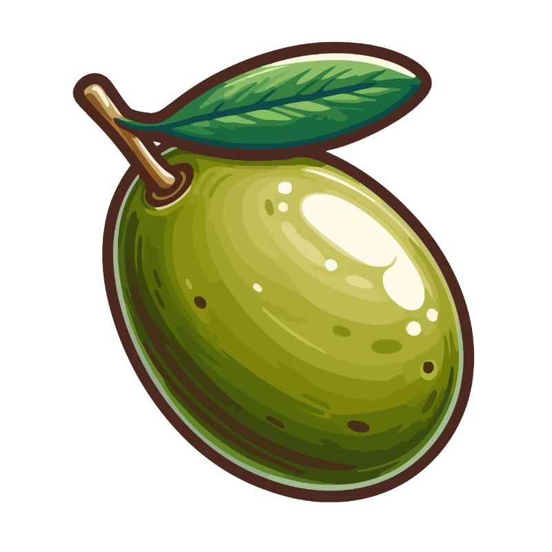Illustration de Olive Verte Nature