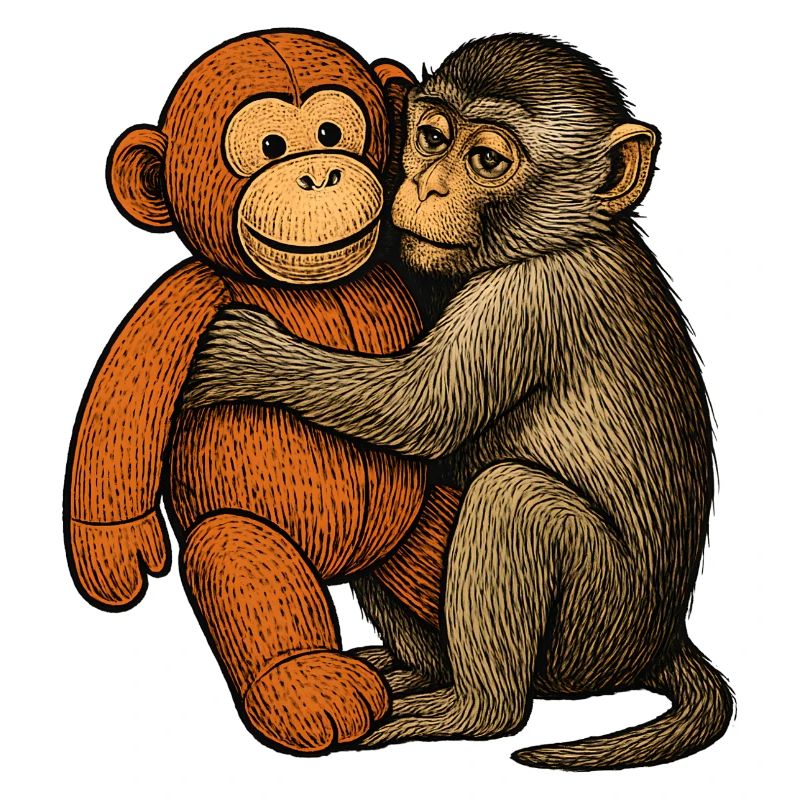 Câlin de singe : Amitié de singe