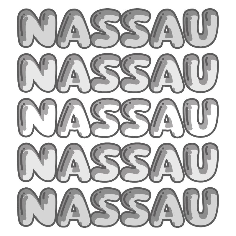 Nassau Bubble Pattern Mehrfachschrift