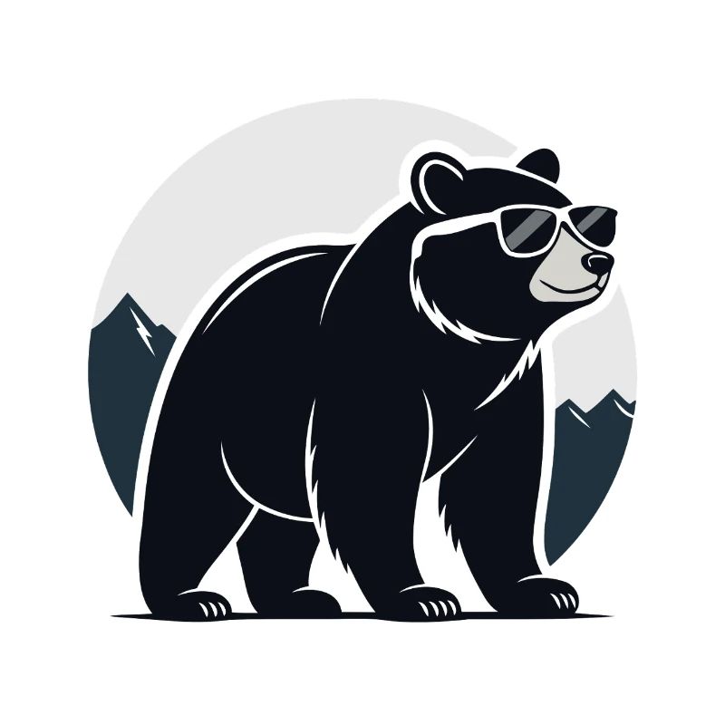 Mountain Black Bear Glasses