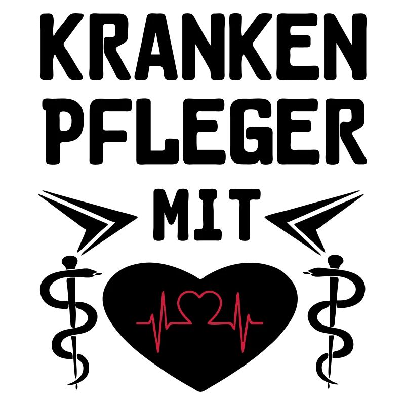 Krankenpfleger mit Herz Geschenk