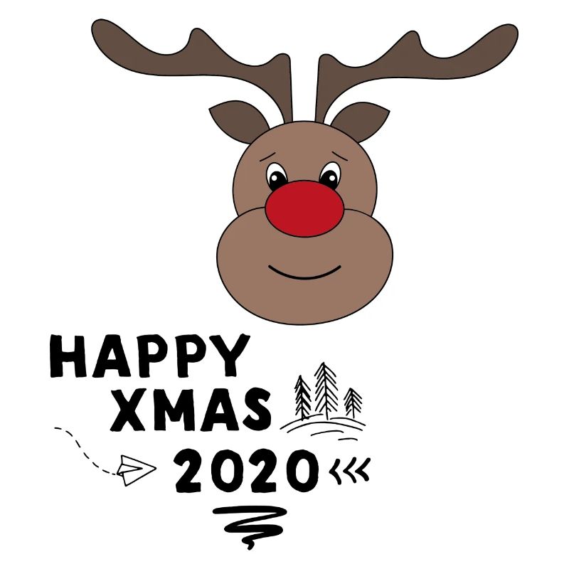 Happy Christmas 2020 as a funny sticker