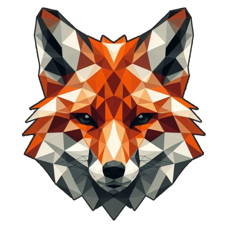 Fuchs Motiv in Polygon Design