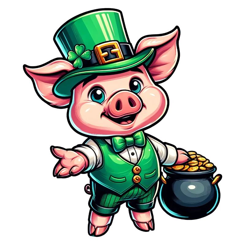 Doux cochon de la Saint-Patrick