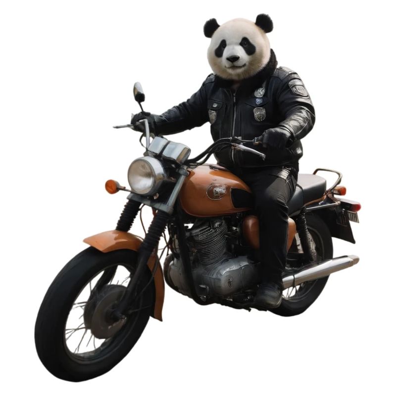 Biker Panda