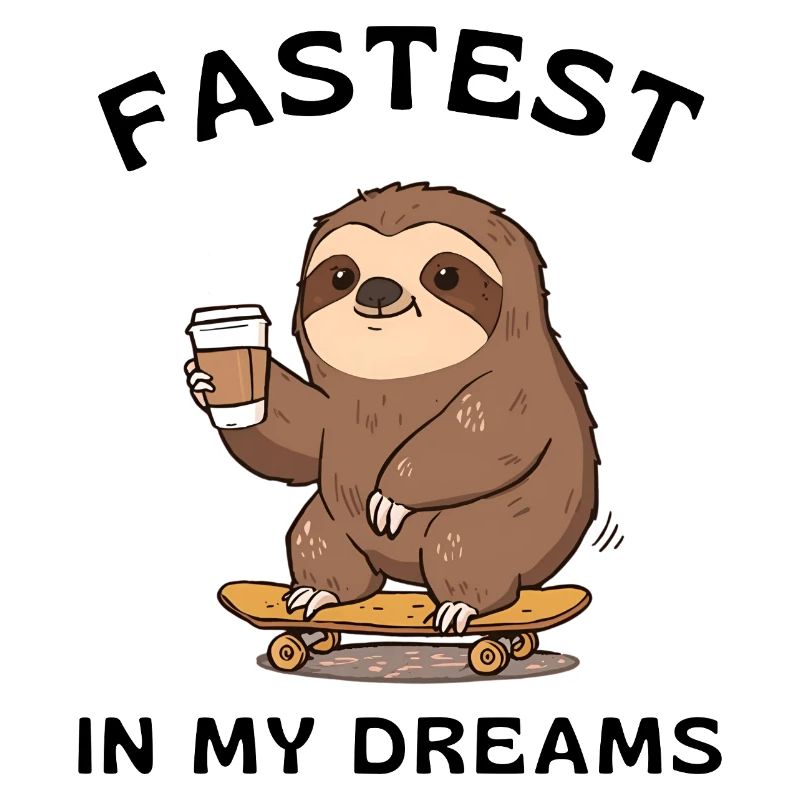 Sloth Skateboard Coffee – Le plus rapide de mes rêves