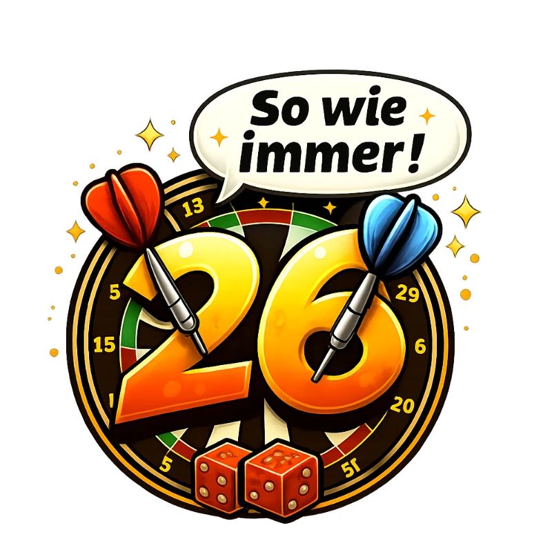 26 As always – darts and dice