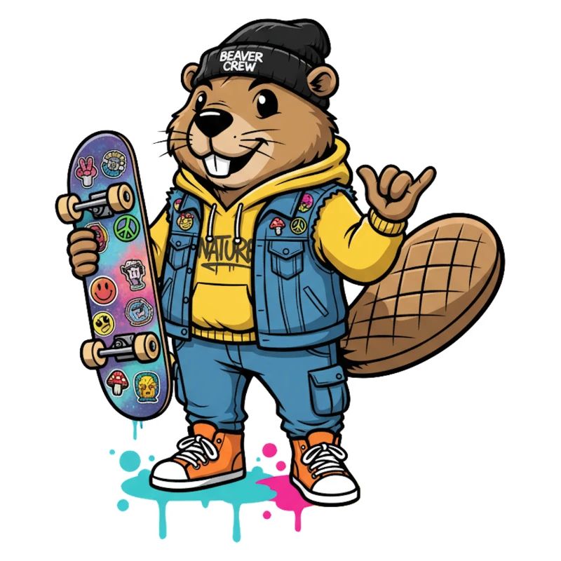 Biber Skateboarder Crew