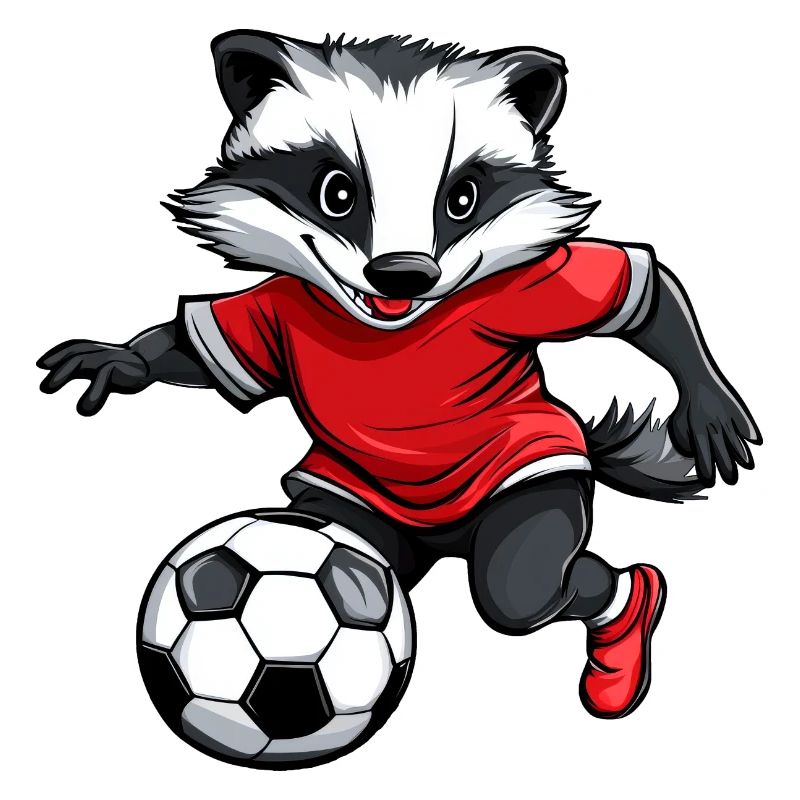 Fussball Dachs rot