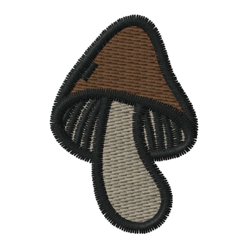 Champignon brodé
