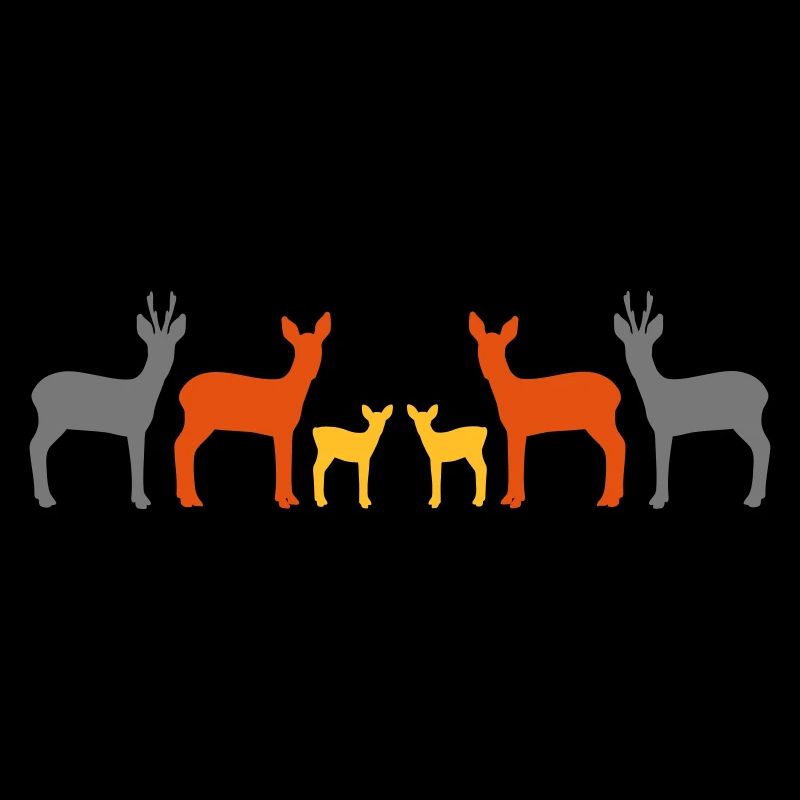 Cerf serrer les coudes vekt
