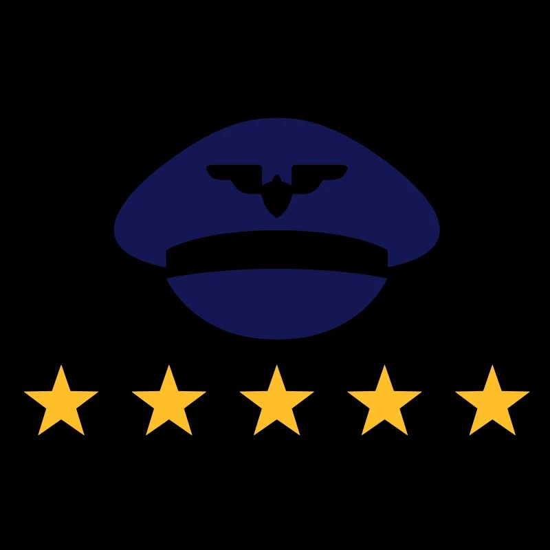 Der Hut eines Piloten in Uniform