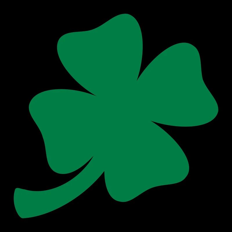 Le trèfle chanceux / trèfle à quatre feuilles (1c)