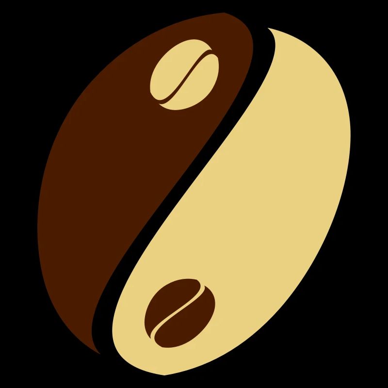 Coffee Bean Yin Yang