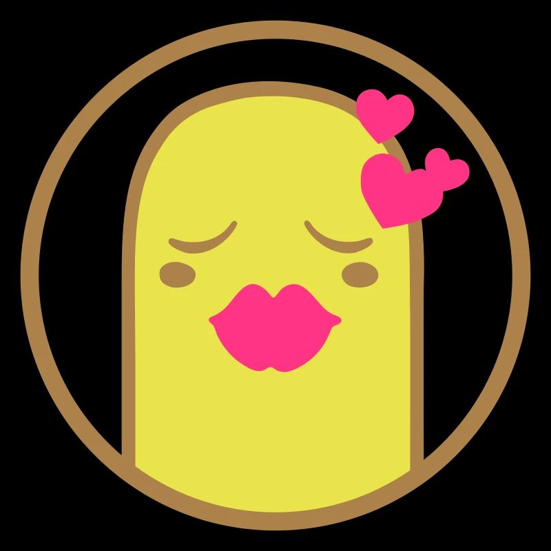 Personnage comique mignon (Kiss, Circle)