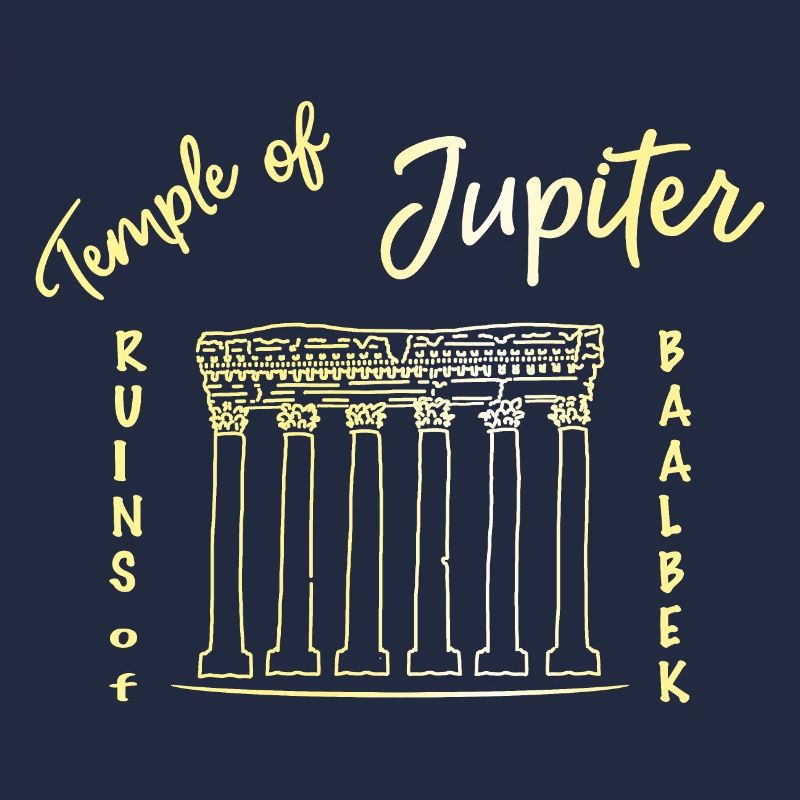 Liban, Colonnes de Jupiter, or, Baalbek