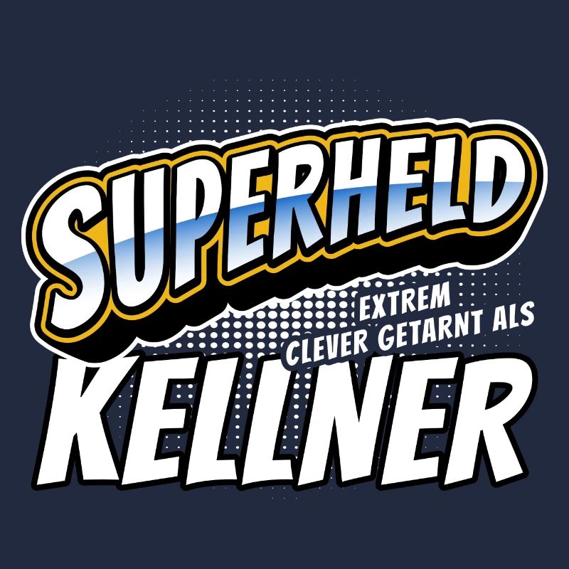 Superheld, clever getarnt als Kellner