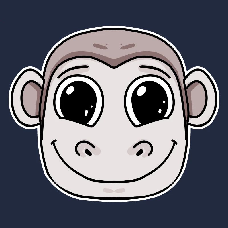 Affe Kopf Tier