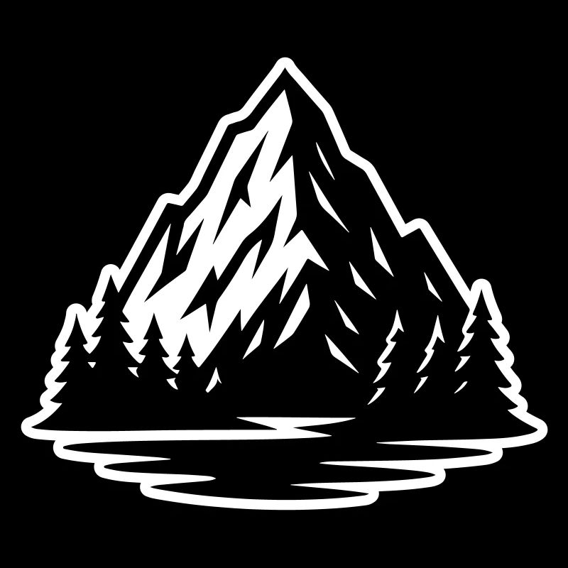 Mountain Landscape Symbol Mountain