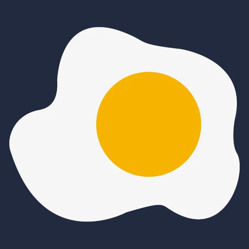 Fried Egg Breakfast Graphic Humor