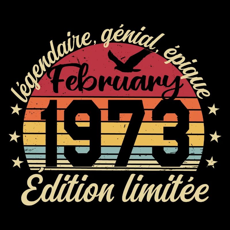 Février 1973 Anniversaire février 1973 Retro 1973