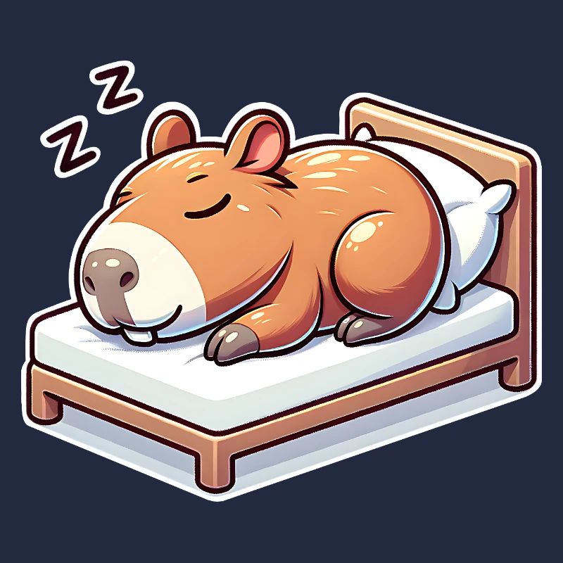 Schlafender Capybara