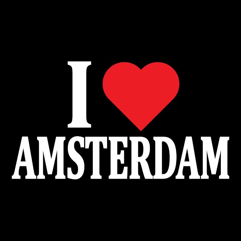 T-Shirt I love Amsterdam Geschenkidee
