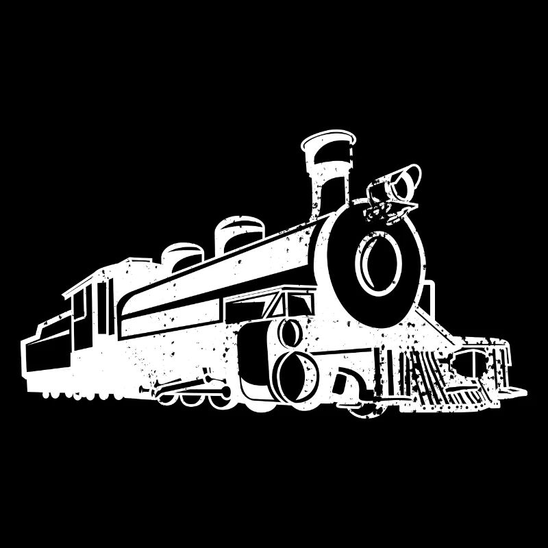 Dampflokomotive Skizze