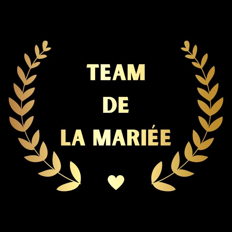 Team de La mariée doré -tshirt assorti