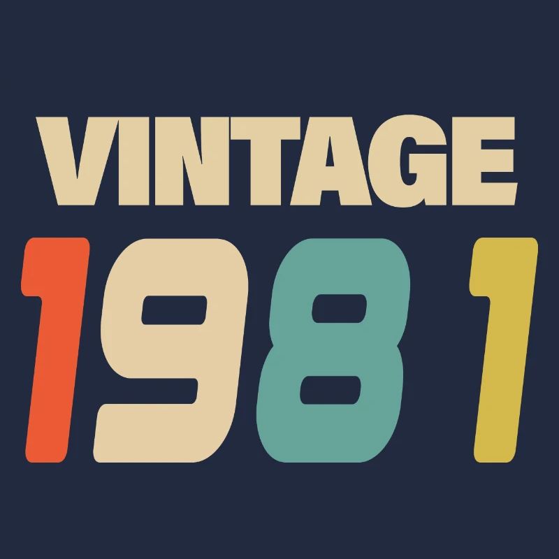 1981 Vintage Retro Classique 1981