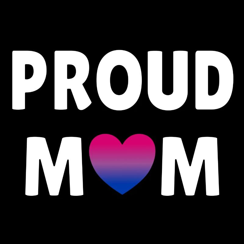 Stolze Mama Bi Flagge Herz