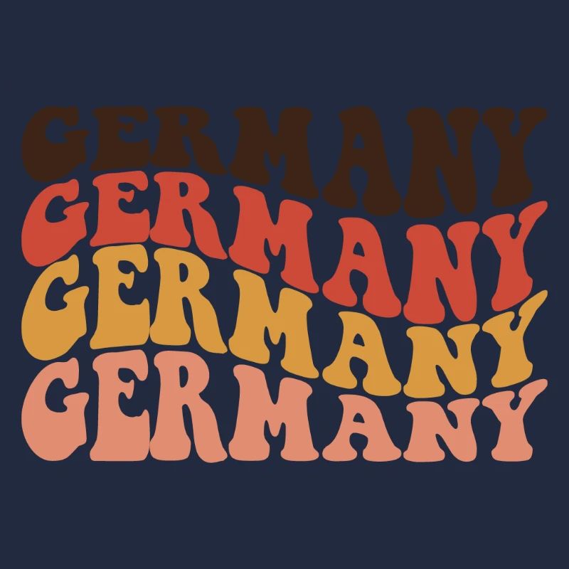 Germany Retro Text Layers