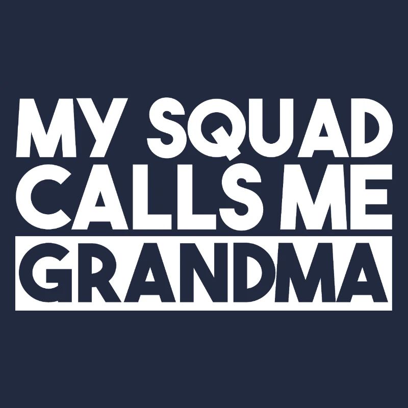 My Squad Calls Me Mom Retro Typography