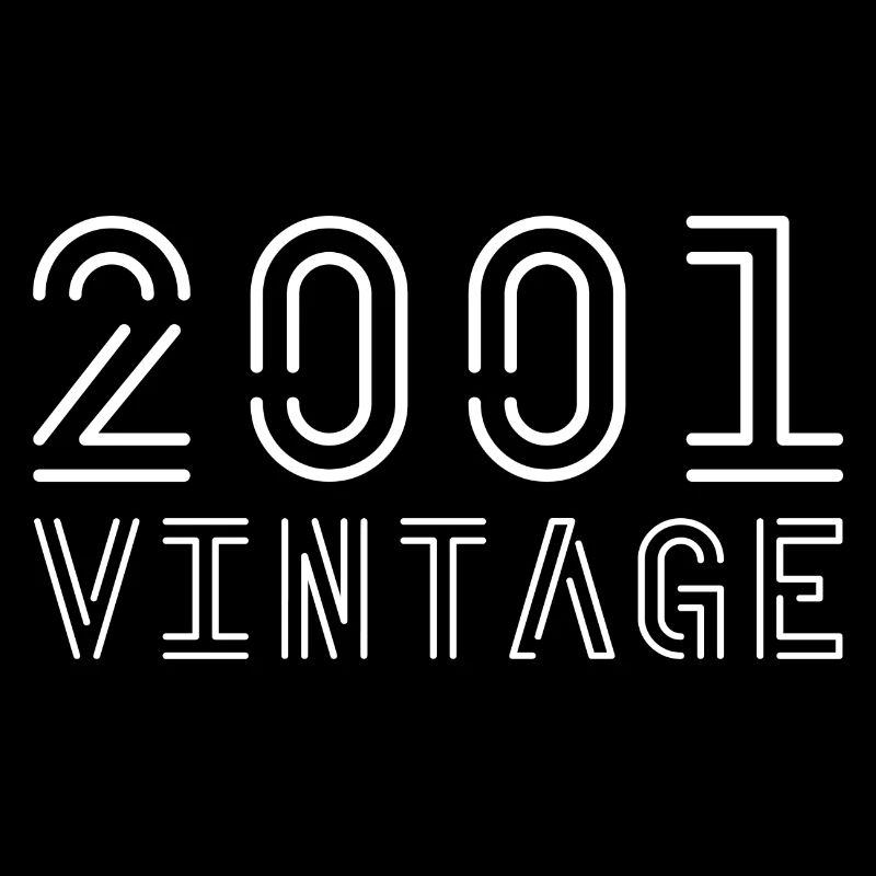 2001 millésime 2001 anniversaire 2001 rétro
