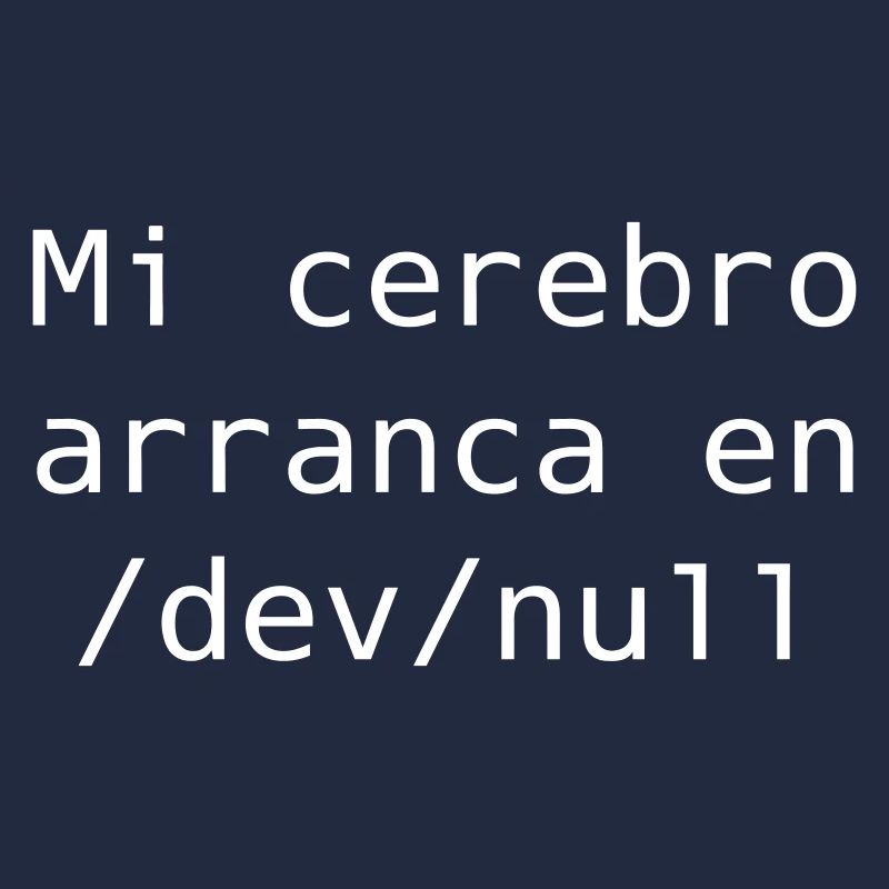 My brain starts in /dev /null