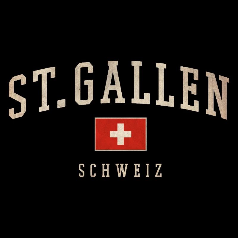 Logo vintage de Saint-Gall, Suisse