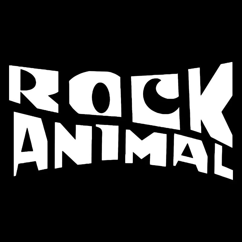Rock Animal: Bold Monochrome Graphic