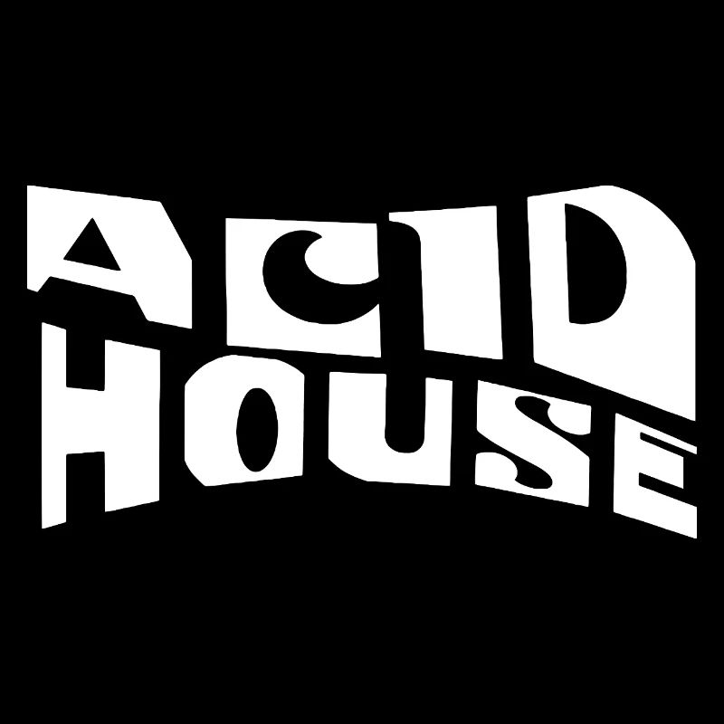 Typographie rétro de l’acid house