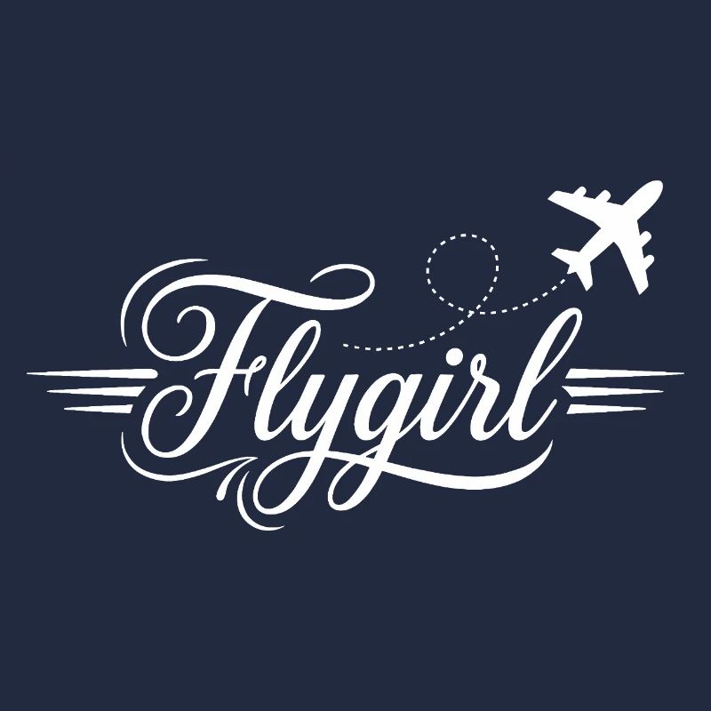 Flygirl Script mit Flugzeug-Schnörkel
