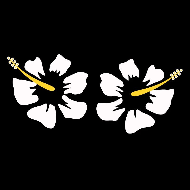 Cadeau de Noël de fleurs d’hibiscus hawaïen, fleurs d’hibiscus