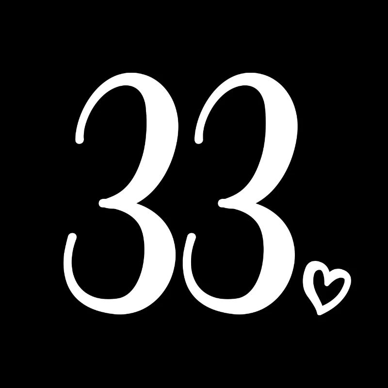 Mignon numéro 33, 33 ans, cadeau de 33e anniversaire