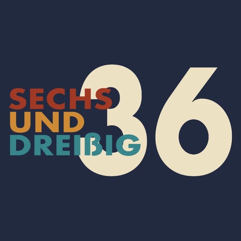 36. Geburtstag Geschenkidee Retro Vintage