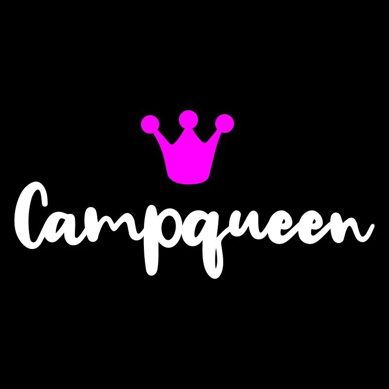 Camp Queen Vector Queen Humour Camping Camper Fan