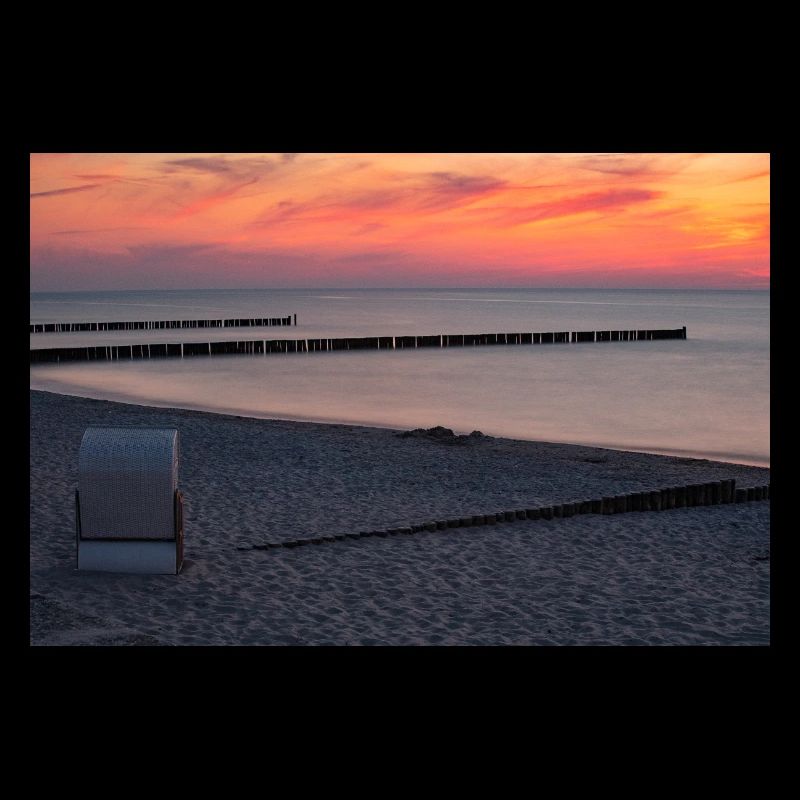 Coucher de soleil sur la mer Baltique