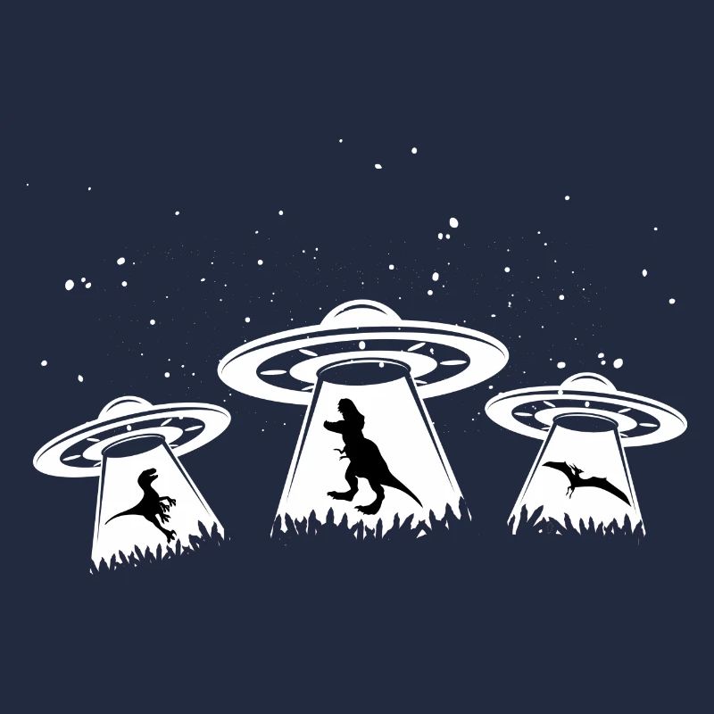 Ufo Alien Dinosaur
